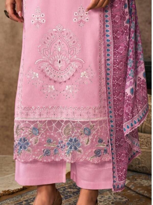 My Fashion Road Kimora Heer Malika Fancy Designer Work Muslin Suit | 9393