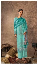 My Fashion Road Kimora Heer Malika Fancy Designer Work Muslin Suit | 9395