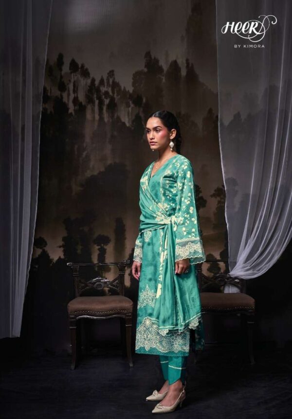 My Fashion Road Kimora Heer Yaar Pure Muslin Designer Suit | 9364