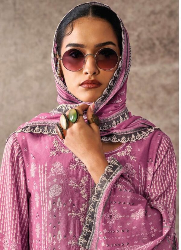 My Fashion Road Kimora Heer Mehbooba Exclusive Work Muslin Suit | 9382