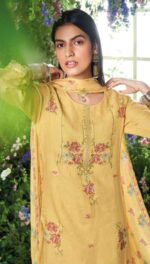 My Fashion Road Ganga Fashion Sharvi Fancy Linen Cotton Ladies Suit | C1977