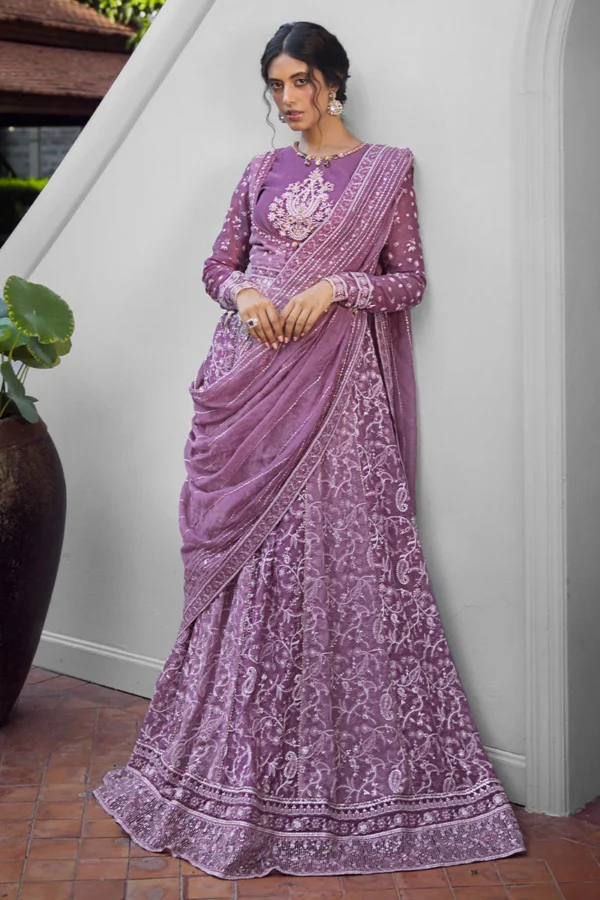 My Fashion Road Mushq Roohi Party Wear Unstitched Collection 2024 | Naina