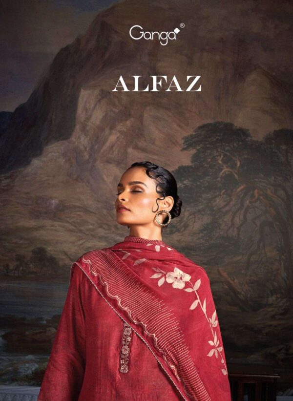 My Fashion Road Ganga Fashion Alfaz Premium Designs Jacquard Silk Suit | C2057
