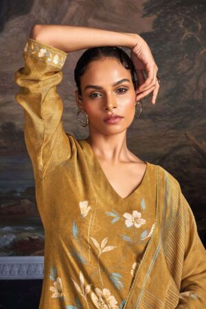 My Fashion Road Ganga Fashion Alfaz Premium Designs Jacquard Silk Suit | C2061