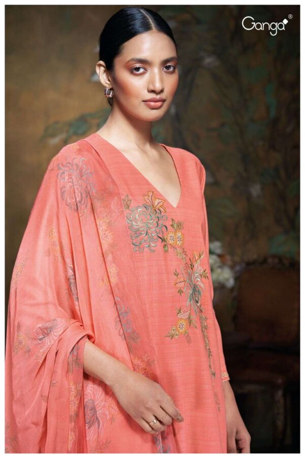 My Fashion Road Ganga Fashion Alina Fancy Woven Cotton Suit | S2673-B