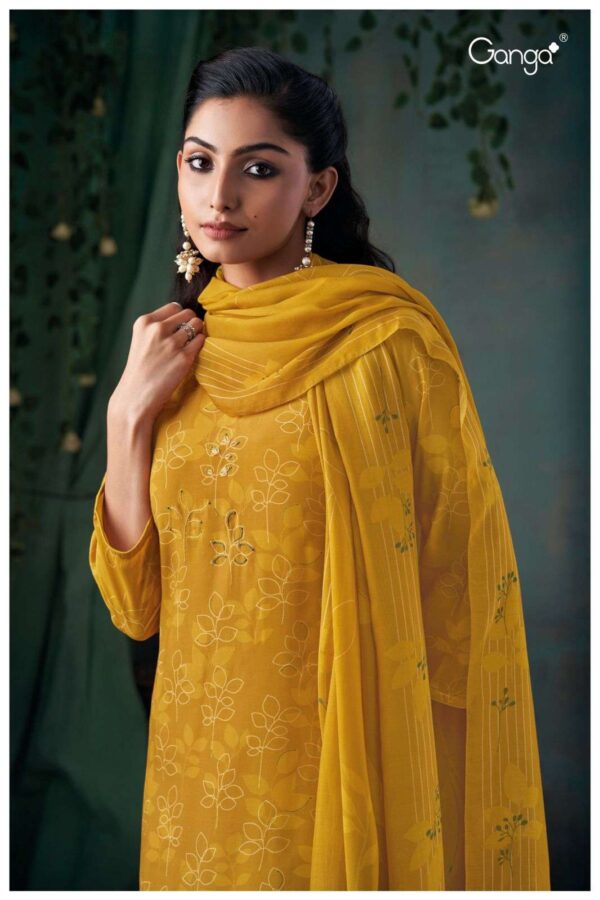 My Fashion Road Ganga Fashion Cecilia Exclusive Muslin Silk Dress | S2826 – B