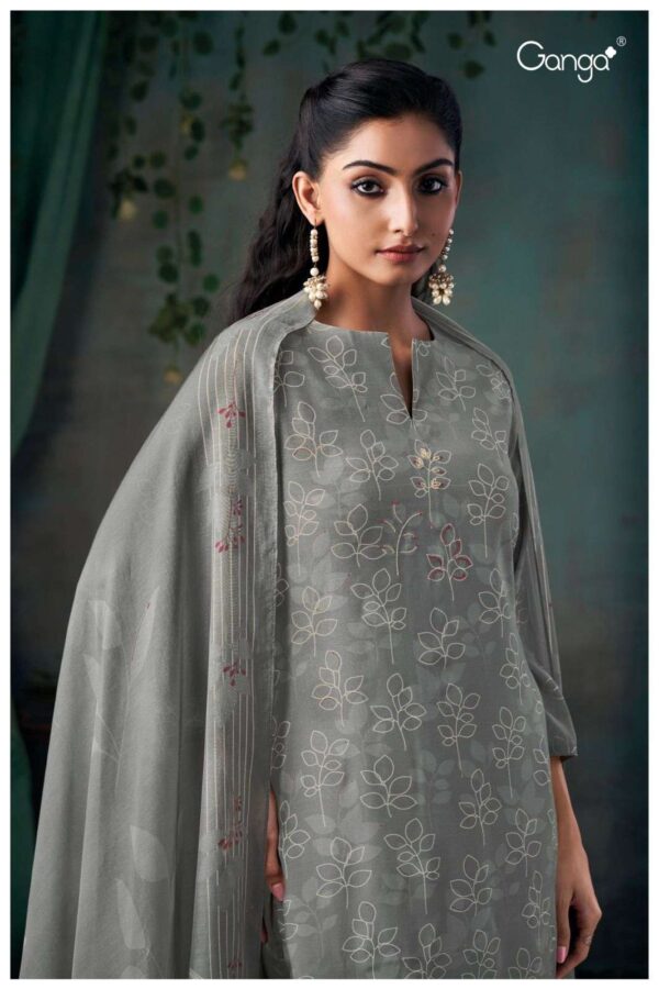 My Fashion Road Ganga Fashion Cecilia Exclusive Muslin Silk Dress | S2826 – C