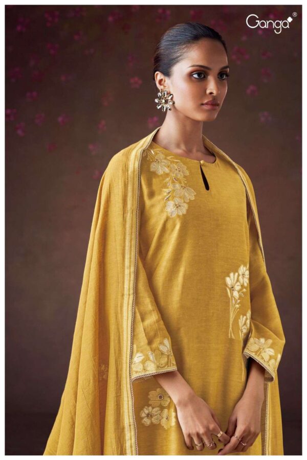 My Fashion Road Ganga Fashion Diwata Premium Style Jacquard Silk Dress | S2820 – A