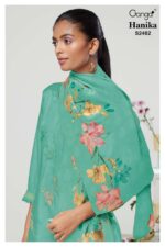 My Fashion Road Ganga Fashion Hanika Designer Bemberg Silk Suit | S2482 – C