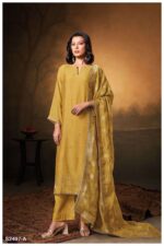 My Fashion Road Ganga Fashion Hansini Fancy Bemberg Silk Ganga Suit | S2497 – A