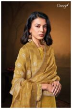 My Fashion Road Ganga Fashion Hansini Fancy Bemberg Silk Ganga Suit | S2497 – A