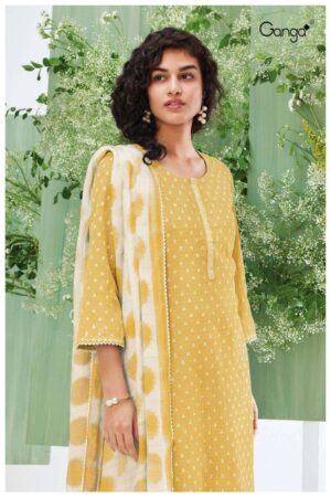 My Fashion Road Ganga Fashion Inaaya Exclusive Linen Cotton Suit | S2742 – C