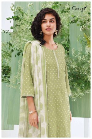 My Fashion Road Ganga Fashion Inaaya Exclusive Linen Cotton Suit | S2742 – D