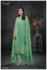 My Fashion Road Ganga Fashion Jessalyn Bemberg Silk Fancy Ladies Suit | S2779 – C
