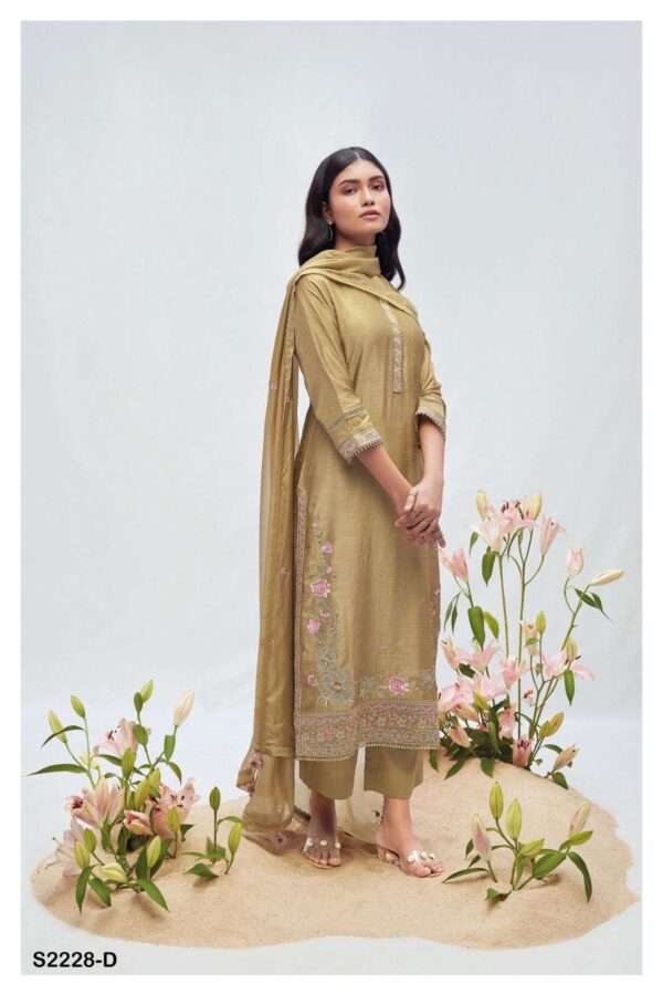My Fashion Road Ganga Fashion Kairy Weeding Wear Designer Silk Suit | S2228  – D