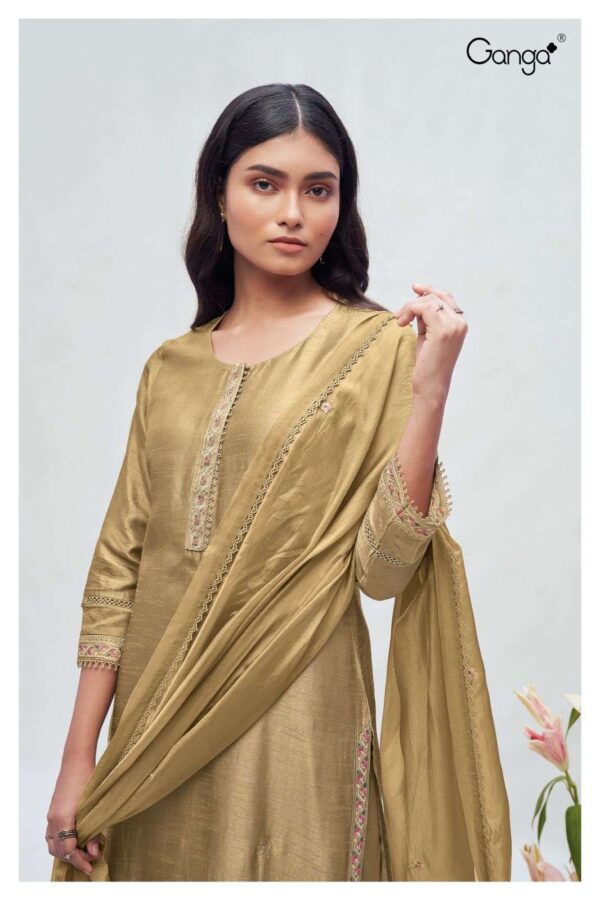 My Fashion Road Ganga Fashion Kairy Weeding Wear Designer Silk Suit | S2228  – D