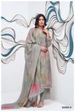 My Fashion Road Ganga Fashion Kamilah New Designs Bemberg Silk Suit | S2585 – A