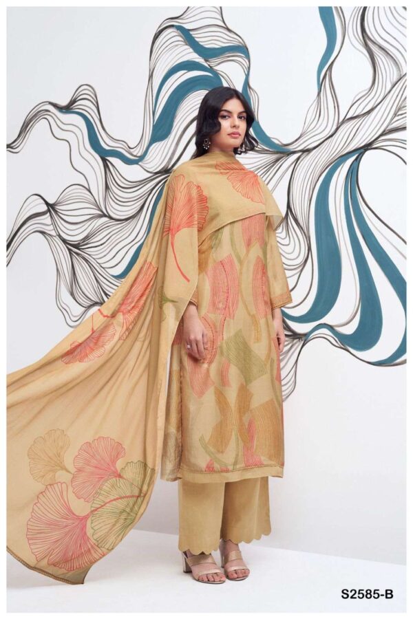 My Fashion Road Ganga Fashion Kamilah New Designs Bemberg Silk Suit | S2585 – B