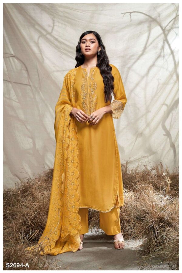 My Fashion Road Ganga Fashion Mokshita Weeding Wear Designer Silk Suit | S2694 – A
