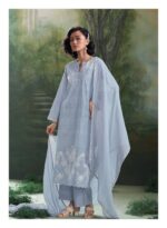 My Fashion Road Ganga Fashion Nihira Fancy Handwork Linen Cotton Suit | C1955