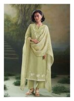 My Fashion Road Ganga Fashion Nihira Fancy Handwork Linen Cotton Suit | C1959