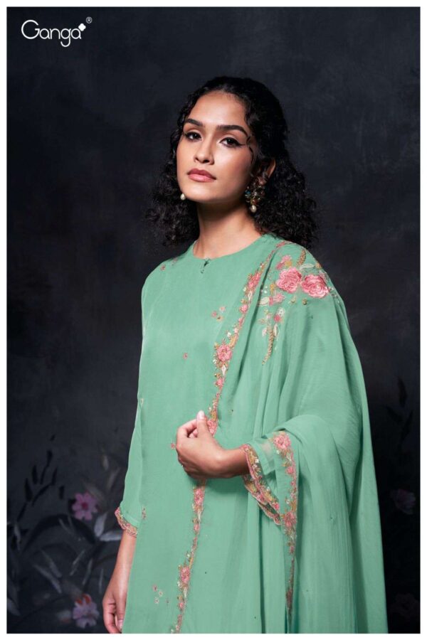 My Fashion Road Ganga Fashion Pravi Ladies Wear Organa Silk Dress | S2751 – C