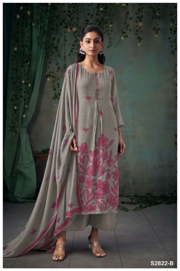 My Fashion Road Ganga Fashion Rosamie Exclusive Fancy Silk Ganga Suit | S2822- B