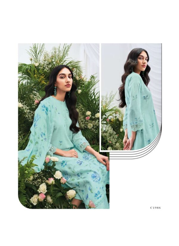 My Fashion Road Ganga Fashion Saija Exclusive Fancy Cotton Linen Suit | C1986
