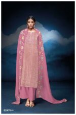 My Fashion Road Ganga Fashion Theodora Fancy Organza Pattern Designer Suit | S2470 – H