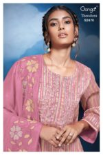 My Fashion Road Ganga Fashion Theodora Fancy Organza Pattern Designer Suit | S2470 – H