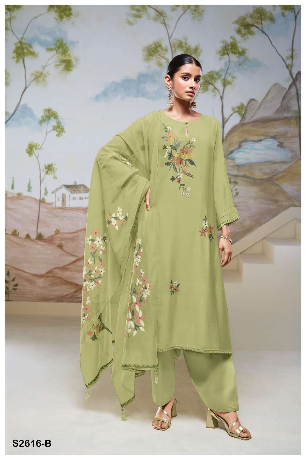 My Fashion Road Ganga Fashion Tiya Exclusive Designs Fancy Silk Suit | S2616 – B My Fashion Road Ganga Fashion Tiya Exclusive Designs Fancy Silk Suit | S2616 – B