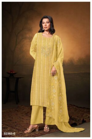 My Fashion Road Ganga Fashion Ydira Fancy Organza Pattern Exclusive Suit | S2365 – E