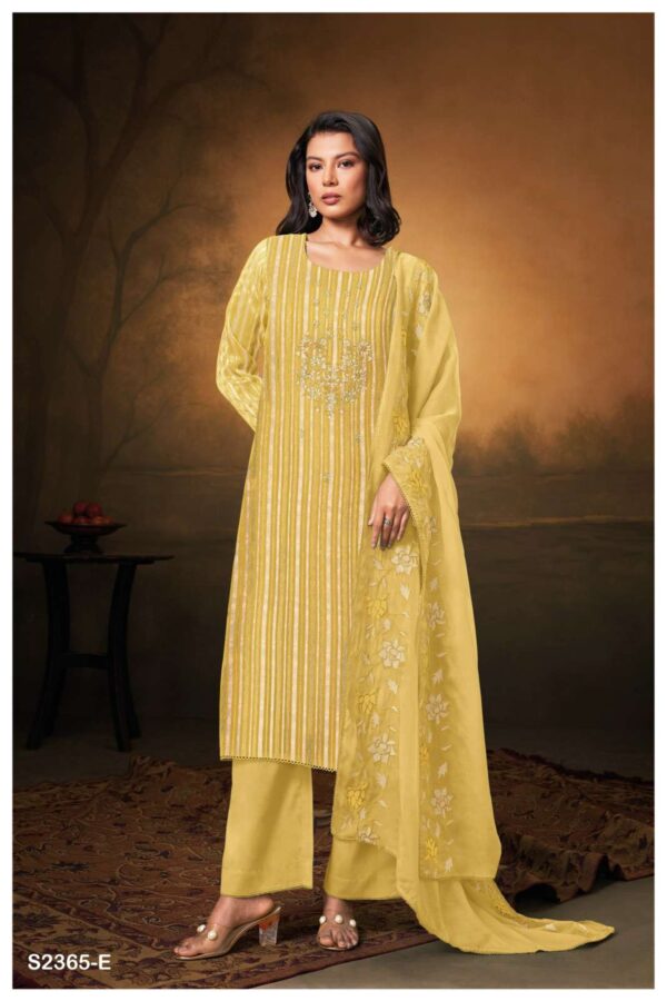 My Fashion Road Ganga Fashion Ydira Fancy Organza Pattern Exclusive Suit | S2365 – E