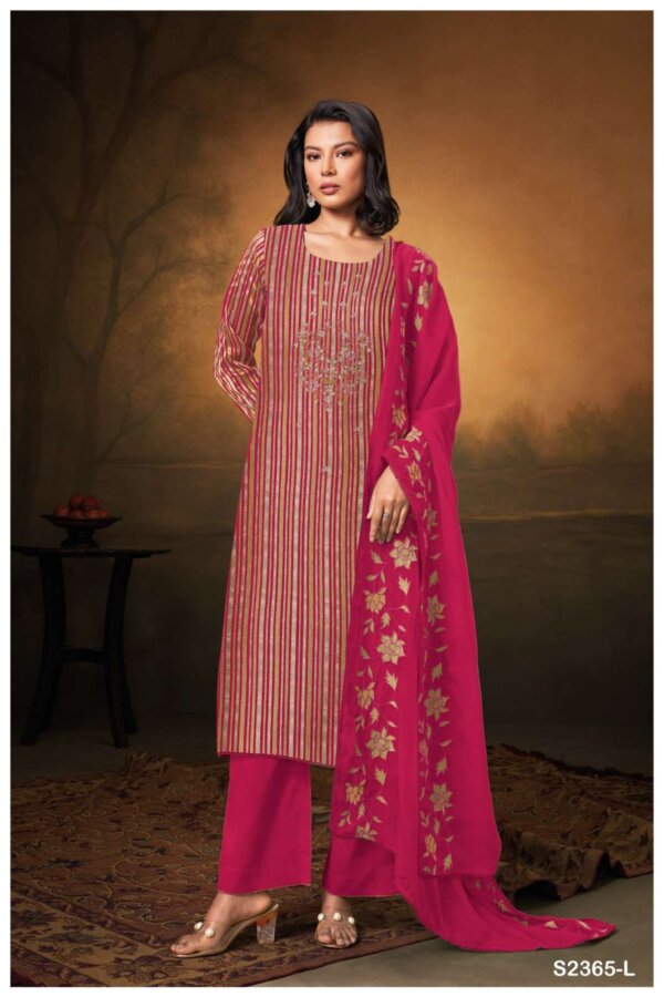 My Fashion Road Ganga Fashion Ydira Organza Designer Suit | S2365 – L