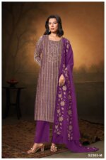 My Fashion Road Ganga Fashion Ydira Organza Designer Suit | S2365 – M My Fashion Road Ganga Fashion Ydira Organza Designer Suit | S2365 – M