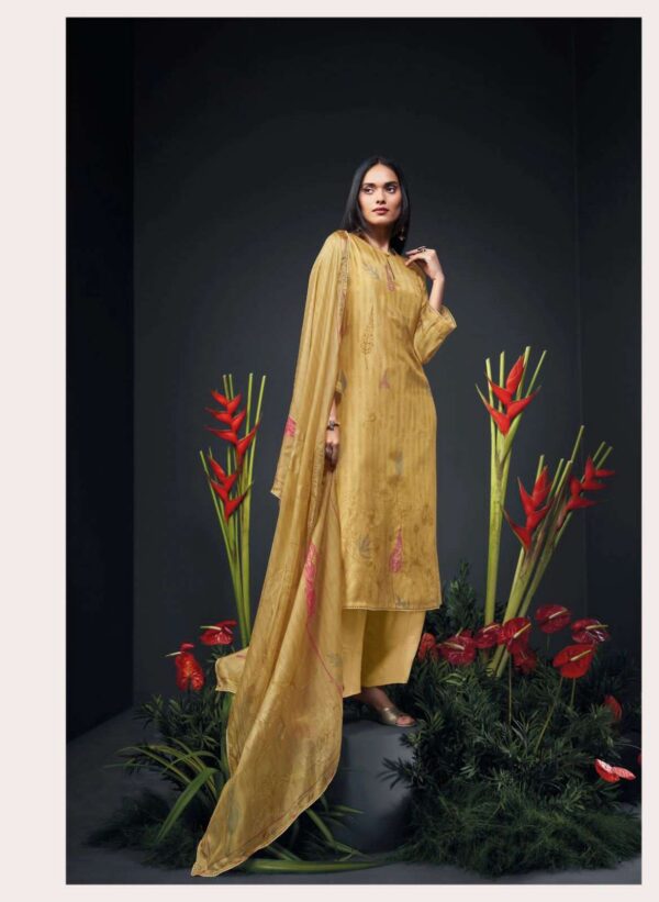 My Fashion Road Ganga Zanera Branded Premium Designs Silk Occasion Wear Dress | C1694