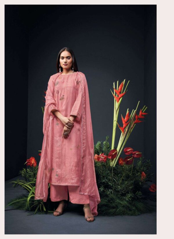 My Fashion Road Ganga Zanera Branded Premium Designs Silk Occasion Wear Dress | C1693