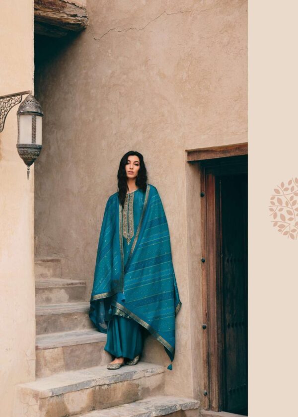 My Fashion Road Varsha Jade Fancy Russian Silk Wedding Wear Suit | Jd – 02