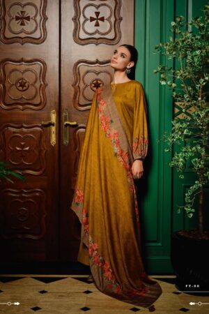 My Fashion Road Varsha Florentine Winter Wear Viscose Pashmina Suit | FT-06