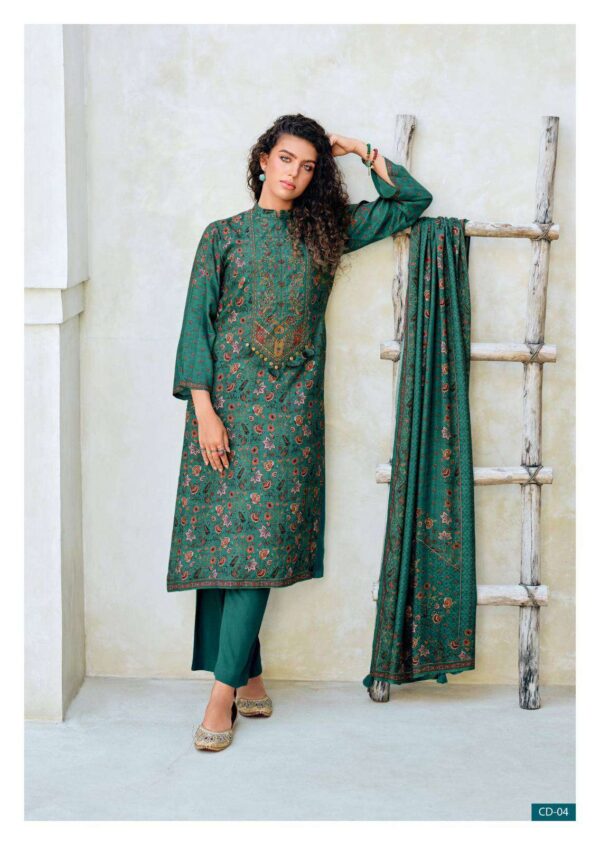 My Fashion Road Varsha Chintz Dream Viscose Pashmina Exclusive Winter Suit | CD-04