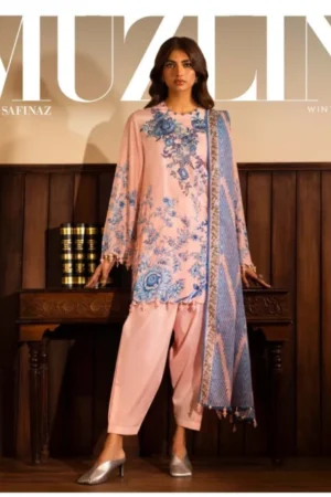 My Fashion Road Sana Safinaz Muzlin Unstitched Fall Winter 2024 | 18B