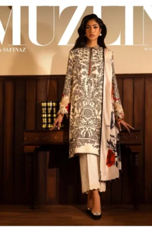 My Fashion Road Sana Safinaz Muzlin Unstitched Fall Winter 2024 | 19A