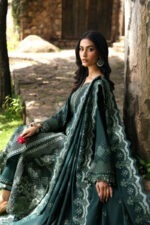 My Fashion Road Qalamkar Qlinekari Linen Bridal Collection 2024 | LM-05