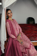 My Fashion Road Qalamkar Qlinekari Linen Bridal Collection 2024 | LM-12