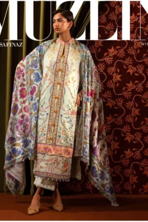 My Fashion Road Sana Safinaz Muzlin Unstitched Fall Winter 2024 | 21B