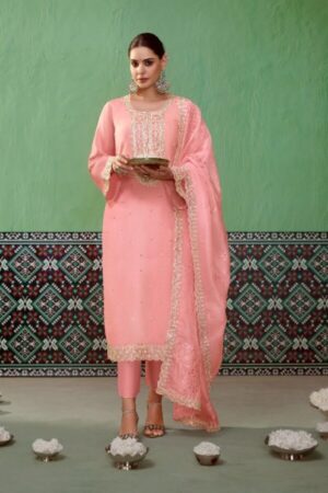My Fashion Road Kimora Heer Savera Partywear Designer Silk Suit | 2224