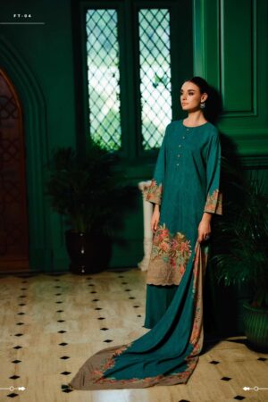 My Fashion Road Varsha Florentine Winter Wear Viscose Pashmina Suit | FT-04