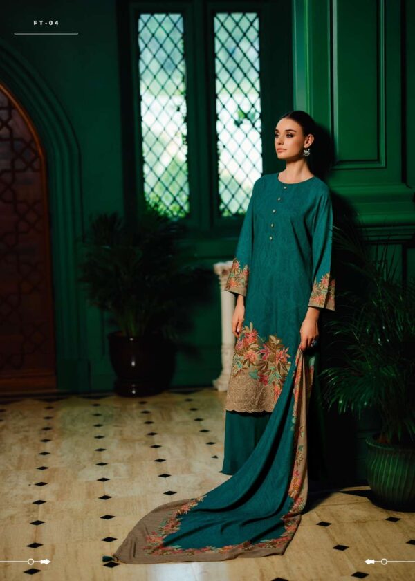 My Fashion Road Varsha Florentine Winter Wear Viscose Pashmina Suit | FT-04