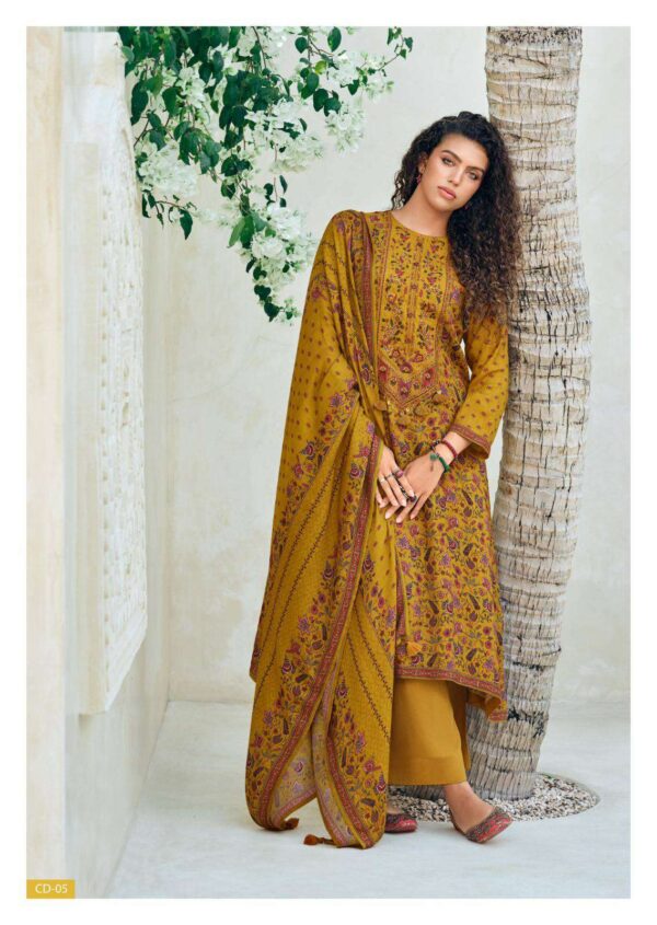 My Fashion Road Varsha Chintz Dream Viscose Pashmina Exclusive Winter Suit | CD-05