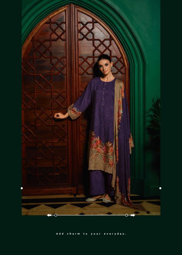 My Fashion Road Varsha Florentine Winter Wear Viscose Pashmina Suit | FT-03